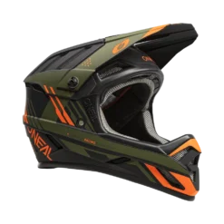 Oneal BACKFLIP Helm STRIKE V.23 Zwart/oranje/olijf -Aanbiedingen Vlot Fiets Winkel 0500 73 45 left