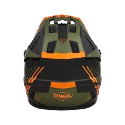 Oneal BACKFLIP Helm STRIKE V.23 Zwart/oranje/olijf -Aanbiedingen Vlot Fiets Winkel 0500 73 back