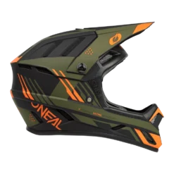 Oneal BACKFLIP Helm STRIKE V.23 Zwart/oranje/olijf -Aanbiedingen Vlot Fiets Winkel 0500 73 right side