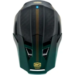 100% Vliegtuig 2 Helm - Goud/Bosgroen -Aanbiedingen Vlot Fiets Winkel 100 downhill mtb helm downhill mtb helmet aircraft 2 4 1