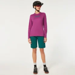 Oakley Dames Drop In MTB Short - Bayberry -Aanbiedingen Vlot Fiets Winkel 193517382742 womens drop in mtb short bayberry alternate d08