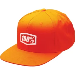 100% Icon AJ Fit Snapback Hoed - Oranje