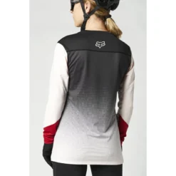 Fox Racing Dames Flexair - Dames Trui Met Lange Mouwen - Zwart/Rood -Aanbiedingen Vlot Fiets Winkel 27441 285 2