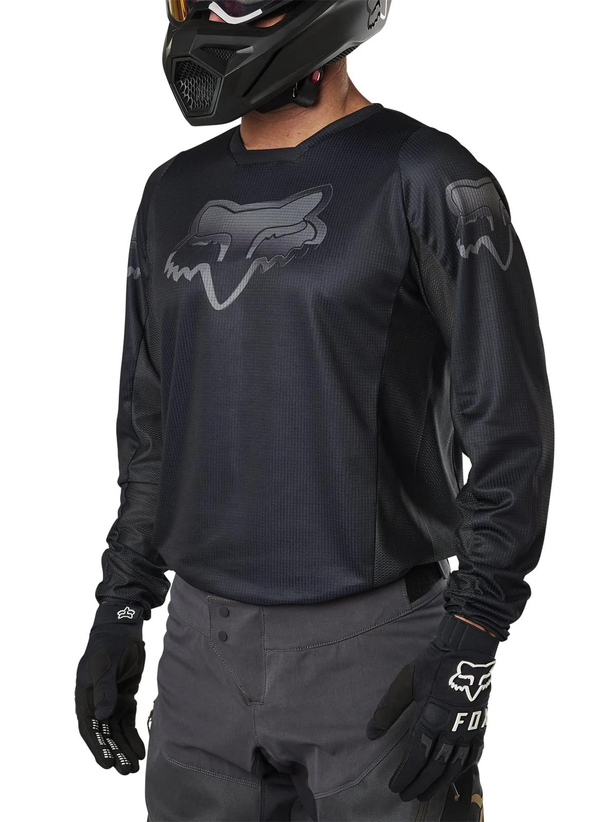 Fox Racing 180 Blackout Jersey Zwart / Zwart 2 Fox Racing 180 Blackout Jersey Zwart / Zwart - Afbeelding 2