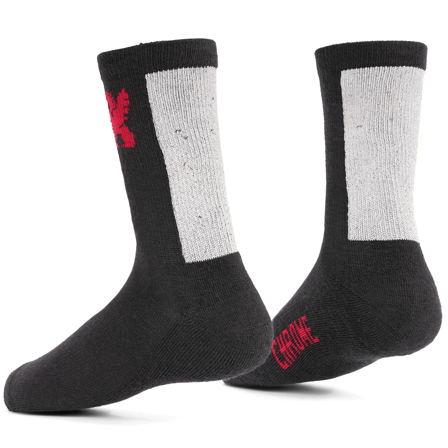 Merino Night Socks - Zwart / Reflecterend 2 Merino Night Socks - Zwart / Reflecterend - Afbeelding 2