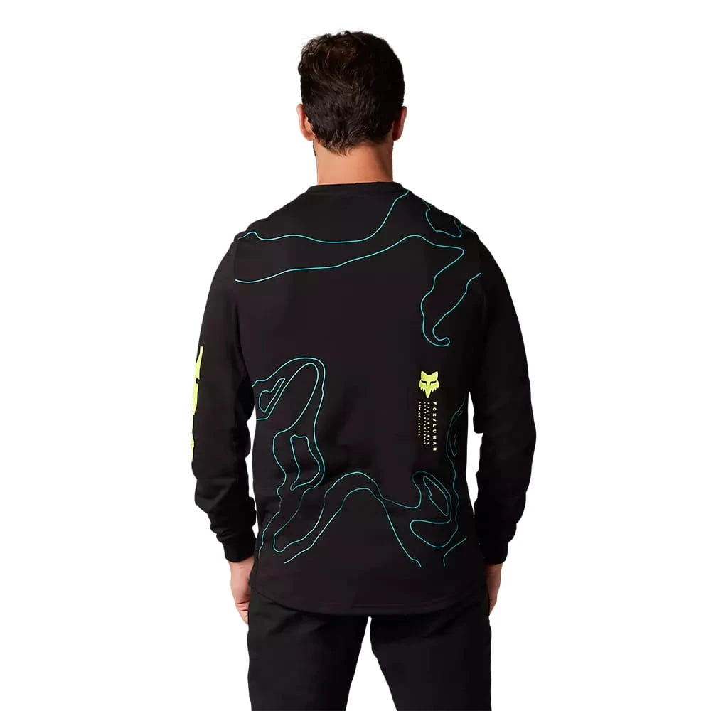 Fox Racing Ranger Dr Md Long Sleeve Jersey Lunar - Zwart 3 Fox Racing Ranger Dr Md Long Sleeve Jersey Lunar - Zwart - Afbeelding 3