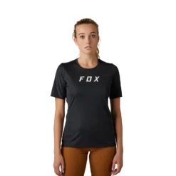 Fox Racing Dames Ranger Korte Mouw Jersey Moth - Zwart -Aanbiedingen Vlot Fiets Winkel 31116 001 2