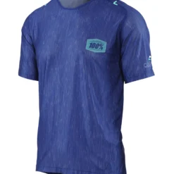 100% Celium Heather Enduro/Trail Jersey - Blauw