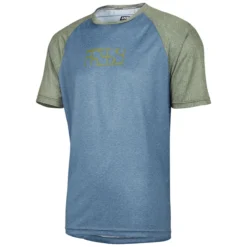 IXS Progressive 8.1 Jersey - Blauw/Olijfgroen