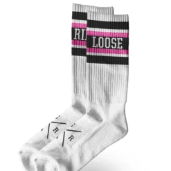 LOOSE RIDERS Technische Sokken - Roze Wit