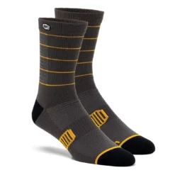 100% Advocate Performance Sokken - Houtskool/Mosterd