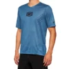 100% Airmatic Mesh Short Sleeve Jersey - Leisteenblauw