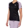 100% Airmatic Short Sleeve Jersey Voor Dames - Zwart/Lavendel