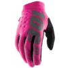 100% Brisker Thermische Vrouwenhandschoenen - Neon Roze/Zwart