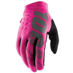 100% Brisker Thermische Vrouwenhandschoenen - Neon Roze/Zwart