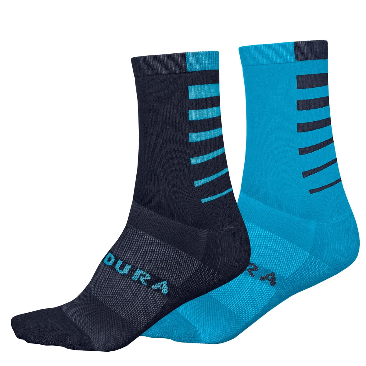Endura Coolmax Stripe Sokken - Blauw 1 Endura Coolmax Stripe Sokken - Blauw