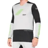 100% R-Core X Jersey - Lange Mouw Jersey - Vapor/Zwart - Zwart/Grijs/Groen