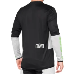 100% R-Core X Jersey - Lange Mouw Jersey - Vapor/Zwart - Zwart/Grijs/Groen -Aanbiedingen Vlot Fiets Winkel HU JER 2103 2167 2