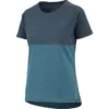 IXS Flow Women's Mountain Tech Tee Korte Mouw - Storm / Navy