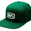 100% Icon AJ Fit Snapback Hoed - Bosgroen