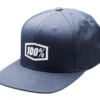 100% Icon AJ Fit Snapback Hat - Heather Charcoal