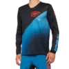 100% R-Core X Long Sleeve Jersey - Zwart/Zwartblauw