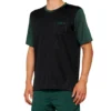 100% Ridecamp Short Sleeve Jersey - Zwart/Bosgroen