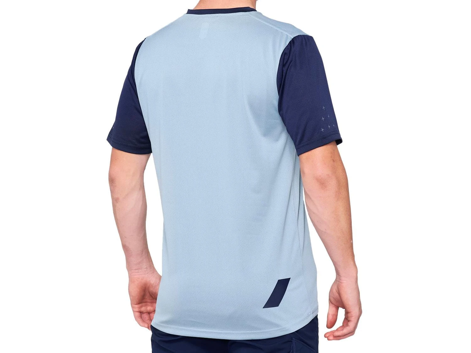 100% Ridecamp Short Sleeve Jersey - Light Slate / Navy 2 100% Ridecamp Short Sleeve Jersey - Light Slate / Navy - Afbeelding 2