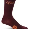 Fox Racing Dames 8" Ranger Sock - Donker Kastanjebruin