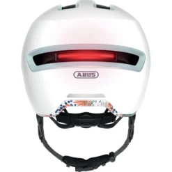 Abus HUD-Y Bloem Wit Glanzend -Aanbiedingen Vlot Fiets Winkel abus hudy flower white 1 1105762