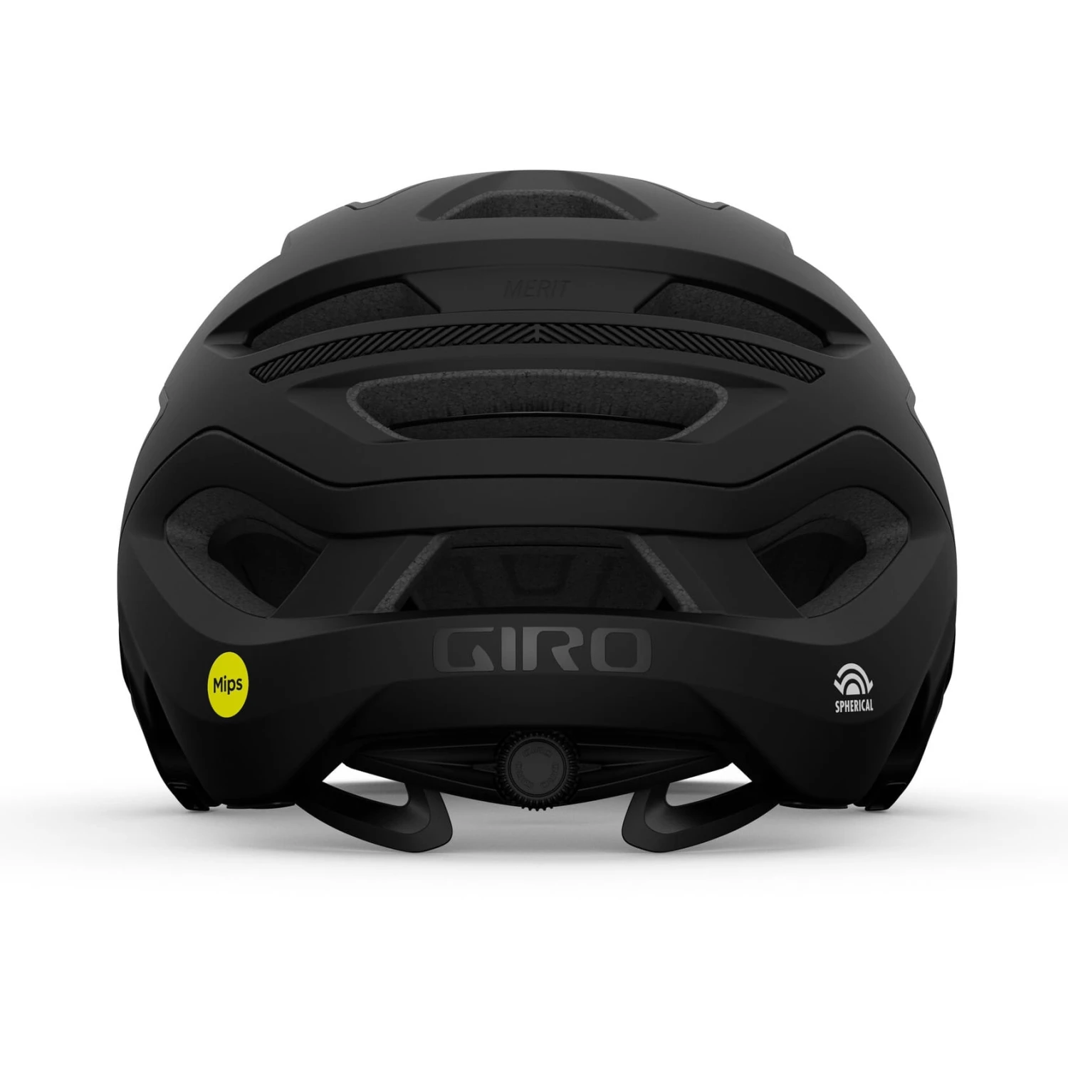 Giro Merit Spherical Fietshelm - Mat Zwart/glanzend Zwart 3 Giro Merit Spherical Fietshelm - Mat Zwart/glanzend Zwart - Afbeelding 3