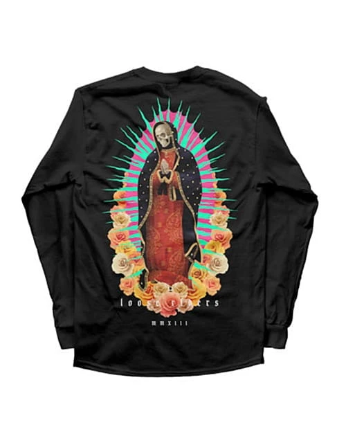 LOOSE RIDERS Tech Heren Jersey Longsleeve - Memento Mori Zwart 1 LOOSE RIDERS Tech Heren Jersey Longsleeve - Memento Mori Zwart