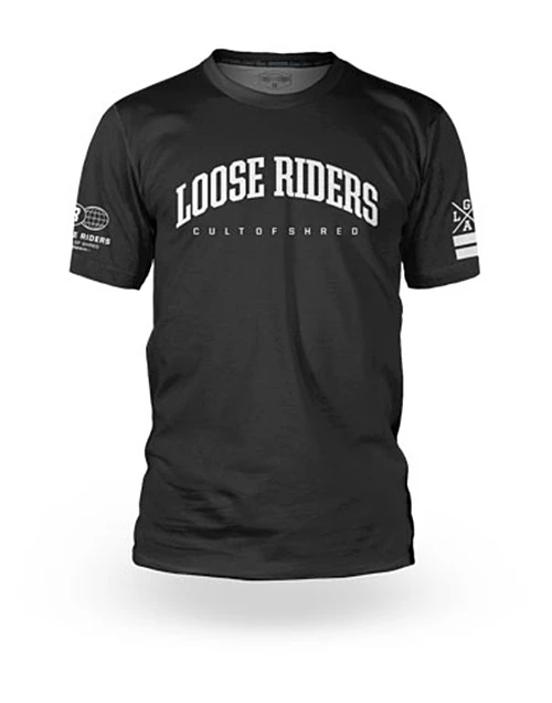 LOOSE RIDERS Tech Heren Jersey Korte Mouw - Klassiek Zwart-S 1 LOOSE RIDERS Tech Heren Jersey Korte Mouw - Klassiek Zwart-S