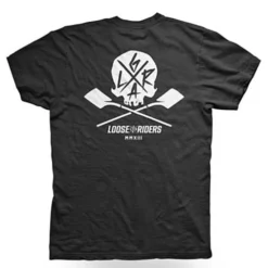 LOOSE RIDERS Tech Heren Jersey Korte Mouw - Schedels Zwart -Aanbiedingen Vlot Fiets Winkel image259