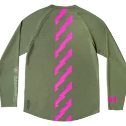 Aanbiedingen Vlot Fiets Winkel -Aanbiedingen Vlot Fiets Winkel mu jer 2019 Long Sleeve Riders Jersey green back ID 32799