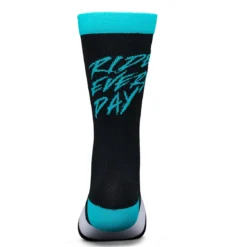 Ride Concepts Ride Every Day Socks - Zwart/Aqua -Aanbiedingen Vlot Fiets Winkel rc soc 0012 every day aqua back ID 36393