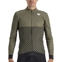 Sportful Checkmate Thermal Jersey - Kever Zwart